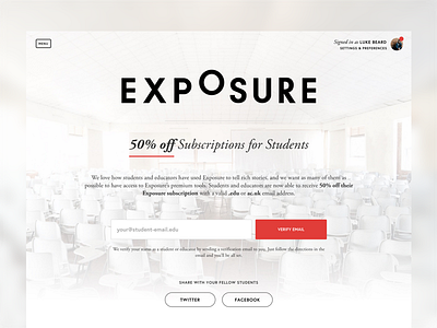 Exposure Student Discounts!