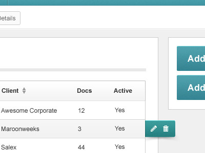 Admin Area admin backend green icons ui