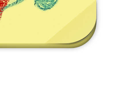 No More Socks iphone notepad page curl yellow