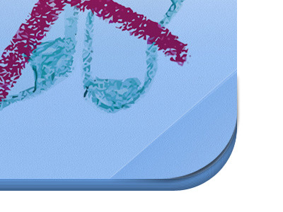 NMS blue fold icon iphone it paper post