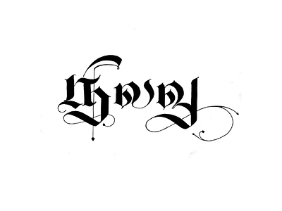 நிலவு (Moon) Ink on paper. calligraphy gothic typeface lettering tamil