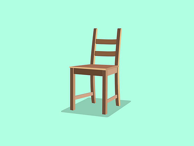 Wooden Chair - Illustration art illustration vector