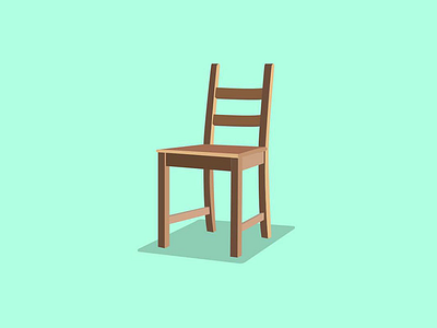 Wooden Chair - Illustration