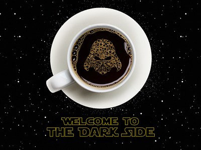 Starwars - Coffee bubble coffee concept design darkside starwars.