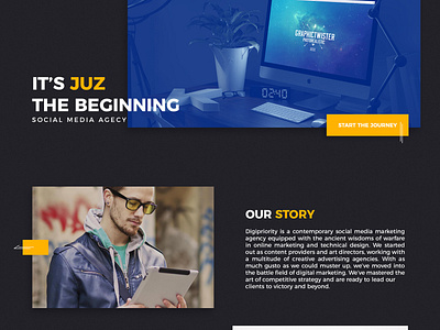 Landing page branding design designagency landingpage ui web webdesign