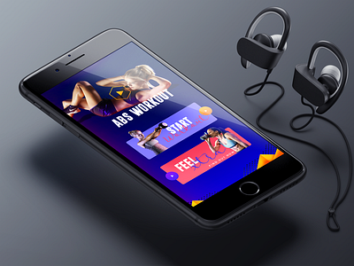 Workout App app colorful colorful ui ui workout workout app