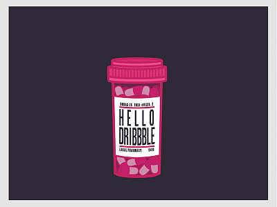 Hello Dribbble debuts drug hello dribbble medicine