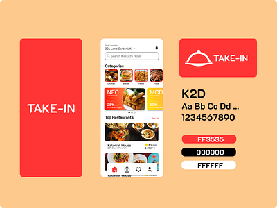 TAKE-IN app commerce design e booking e com eat food mobile