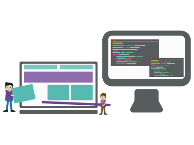 Illustration design & code code roundpixel branding design illustration