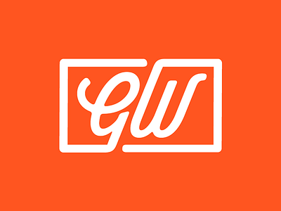 GW Logo Draft fade gw lines modern orange simple smooth