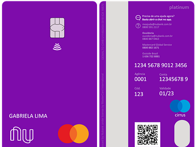 Vertical Card for NuBank