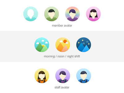 Avatar Design avatar character icons illustration people staff