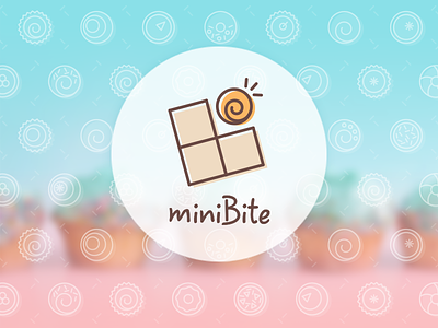 Logo - miniBite cake cupcakes dessert icons illustration logo logotype mini cake muffins shop