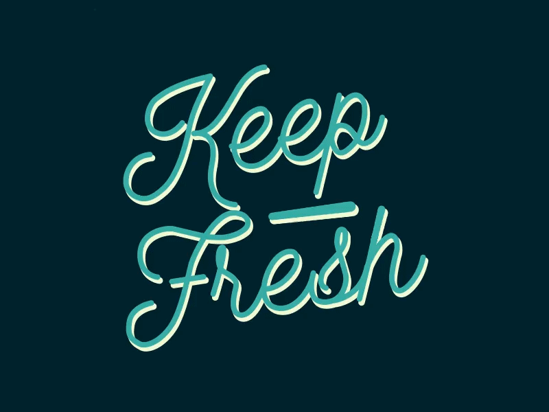 Keep Fresh! 2d after effects animation fresh gif motion design retro type typography