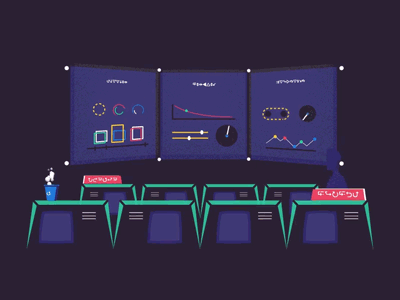 Mission Control! 2d after effects animation control gif illustration infographic launch mission motion nasa space