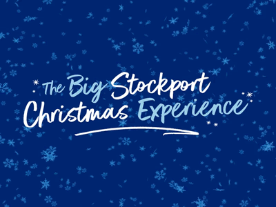 The Big Stockport Christmas Experience 2d after effects animation christmas handwritten loop motion stroke tapered type typography xmas