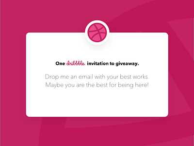 Dribbble Invitation