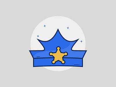 Police cap design icon illustration police rules sketch terms terms of service ui ux vector