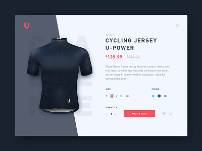 #03 - Daily UI - Product Card bicycle card challenge clothes cycling daily jersey product ui