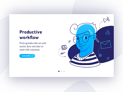 Illustration Productive workflow banner card challenge designer illustration ipad pro onboarding procreate subscribe ui ux workflow