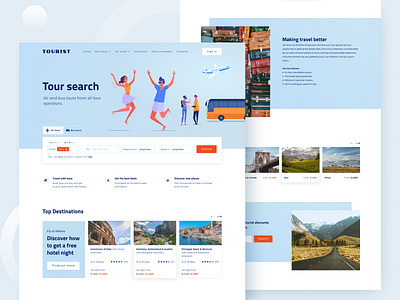 Air And Bus Tours - Website Design