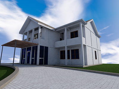 projek pertama 3d arsitecture home testing