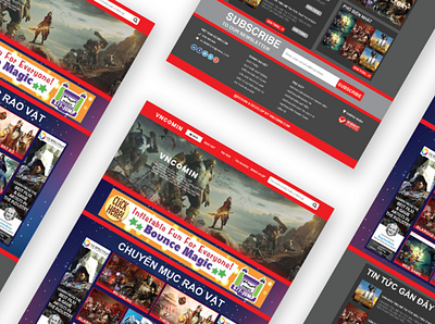 Gaming Website Landing Page Design design graphic design illustration