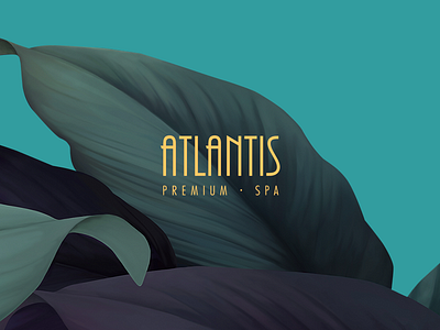 Atlantis Premium Spa Salon branding graphic design health invitation logo logotype massage relax relaxation relaxing spa spa salon