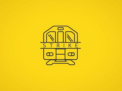 Strike! iconography line line icon london pictogram strike train tube underground