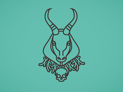 Behemoth pictogram behemoth goat icon line icon metal occult pictogram satan satanism skull