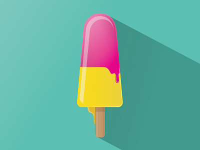 Lollipop ice cream flat icecream icon illustration lemon lolipop strawberry summer