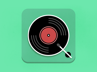 Q - 36 Days of Type 36days q 36daysoftype flat illustration lettering record turntable type typography vinyl
