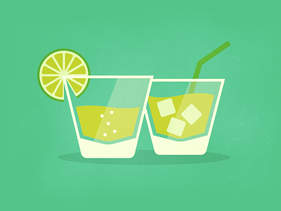 W - 36 Days of Type 36daysoftype cocktails drinks flat illustration letter w letterform lettering type