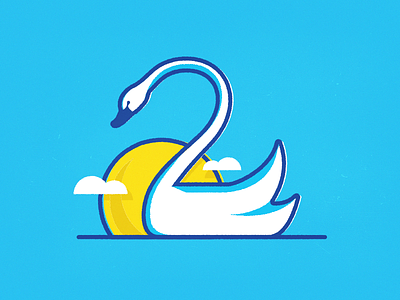 2 - 36 Days of Type 36days 2 36daysoftype flat illustration letterform lettering number 2 sun swan type