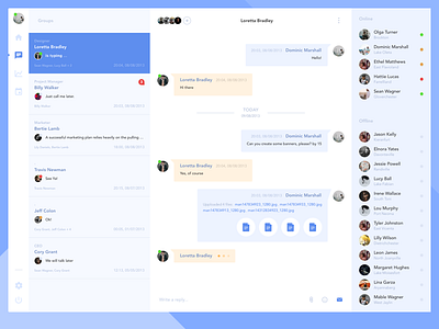 Daily UI challenge #13 — Direct Messaging