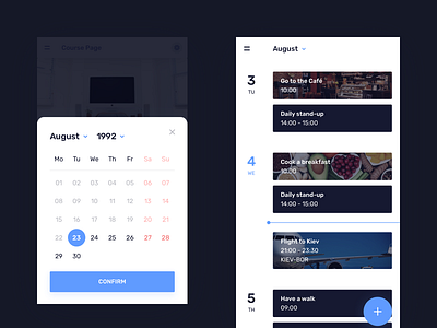 Daily UI challenge #38 — Calendar