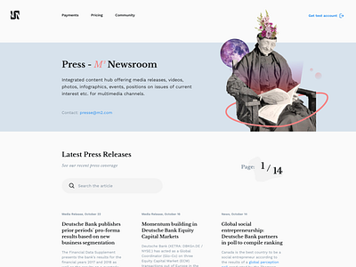 Daily UI challenge #51 — Press Page