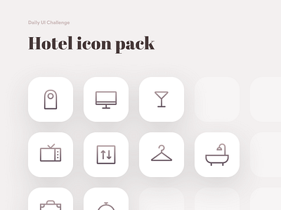 Daily UI challenge #55 — Icon set