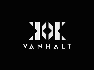 VANHALT - Logo Design abstract apparel branding clean combination creative logo design flat geometric icon identity lettermark lines logo monogram