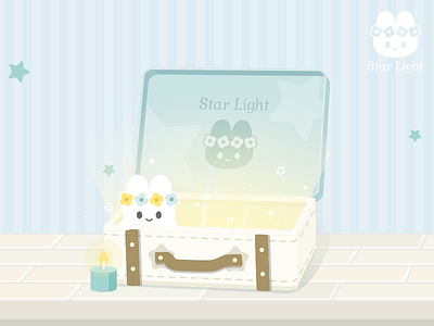 Storage Box box cute design illustration star vector