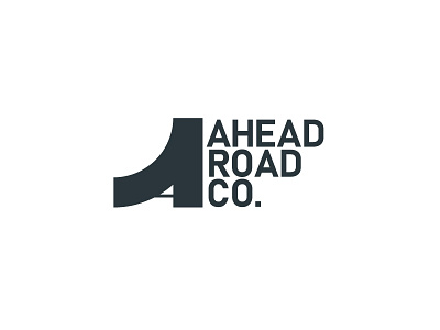 A - alphabet logos concept logo road