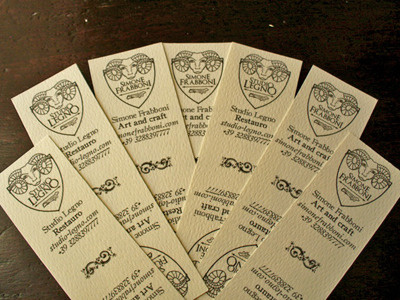 Simone Frabboni Woodworker Business Bookcards