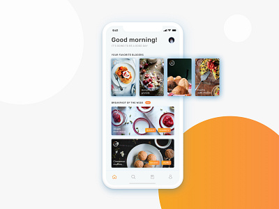 Breakfast app breakfast concept app food app mobile app ui desgin