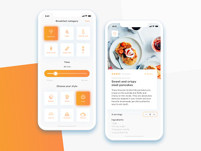 Breakfast app breakfast food food app mobile app mobile app design ui