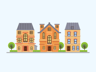 House Illustration design flat house icon illustration property vector website