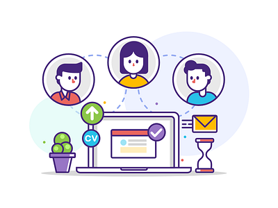 IT Recruitment Website illustration