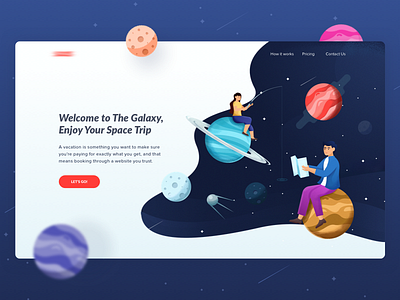 Galaxy Space Trip Header