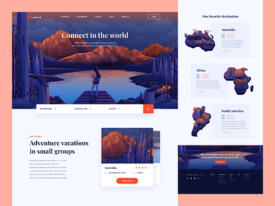 ADVTR Homepage by Avian Rizky for Sebo on Dribbble