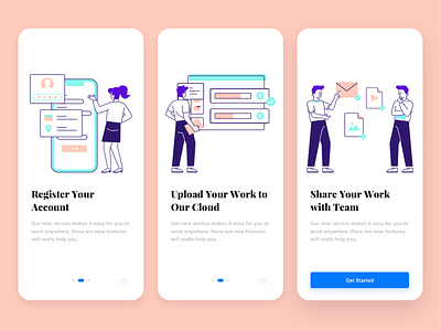 Online Cloud Onboarding Screen