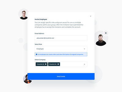 Access Management – Invite Feature design figma flat icon interaction interface invite mobile overlay popup product product design sketch ui ux web